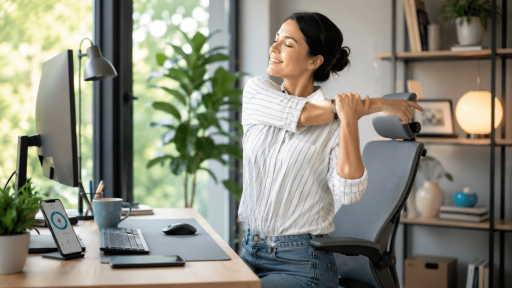 Derékfájás nyakfájás kézfájdalmak fejfájás megelőzése - Ergonomikus iroda - CemmFlow applikáció segítségével