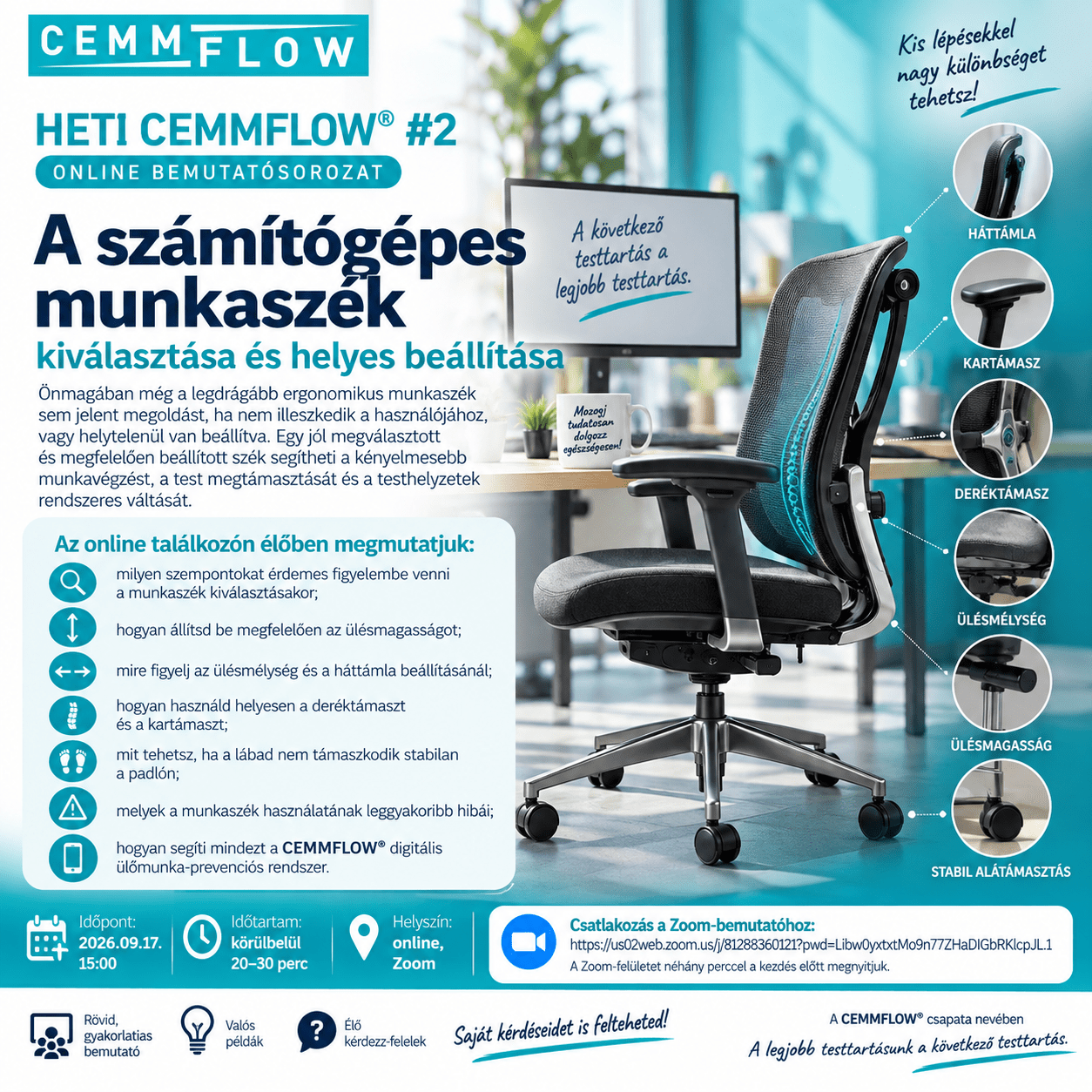 A számítógépes munkaszék